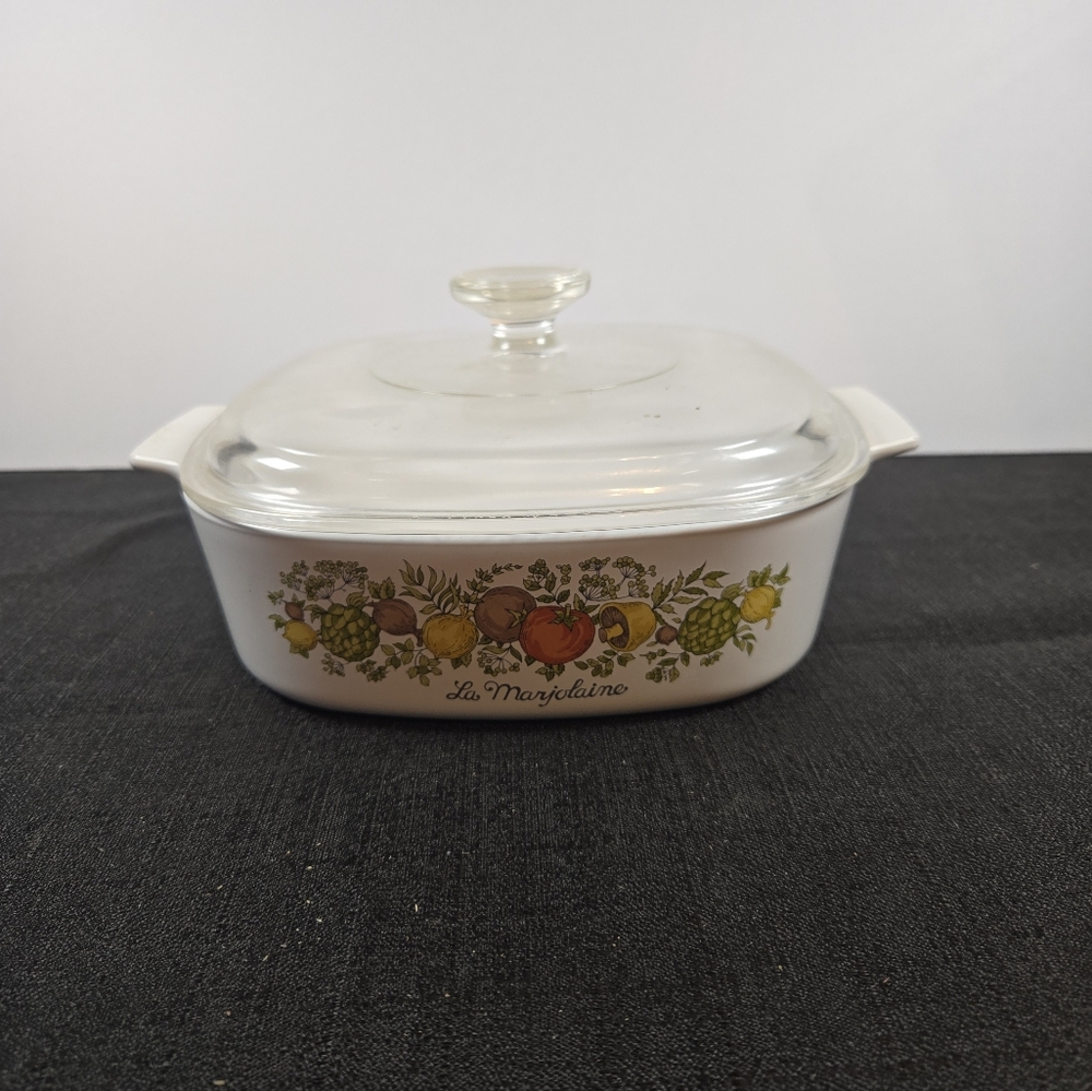RARE Vintage Corning Ware Spice of Life La Marjolaine A-2-B [2qt] /Pyrex Lid A9C